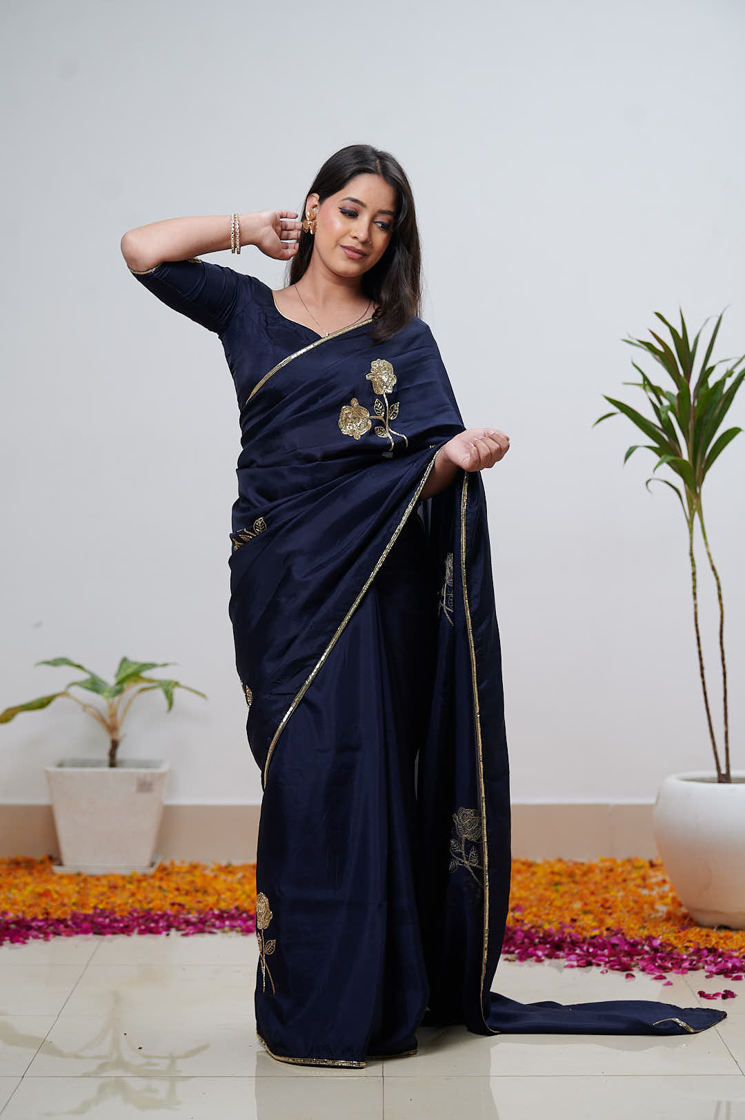 Blue Upadda Saree