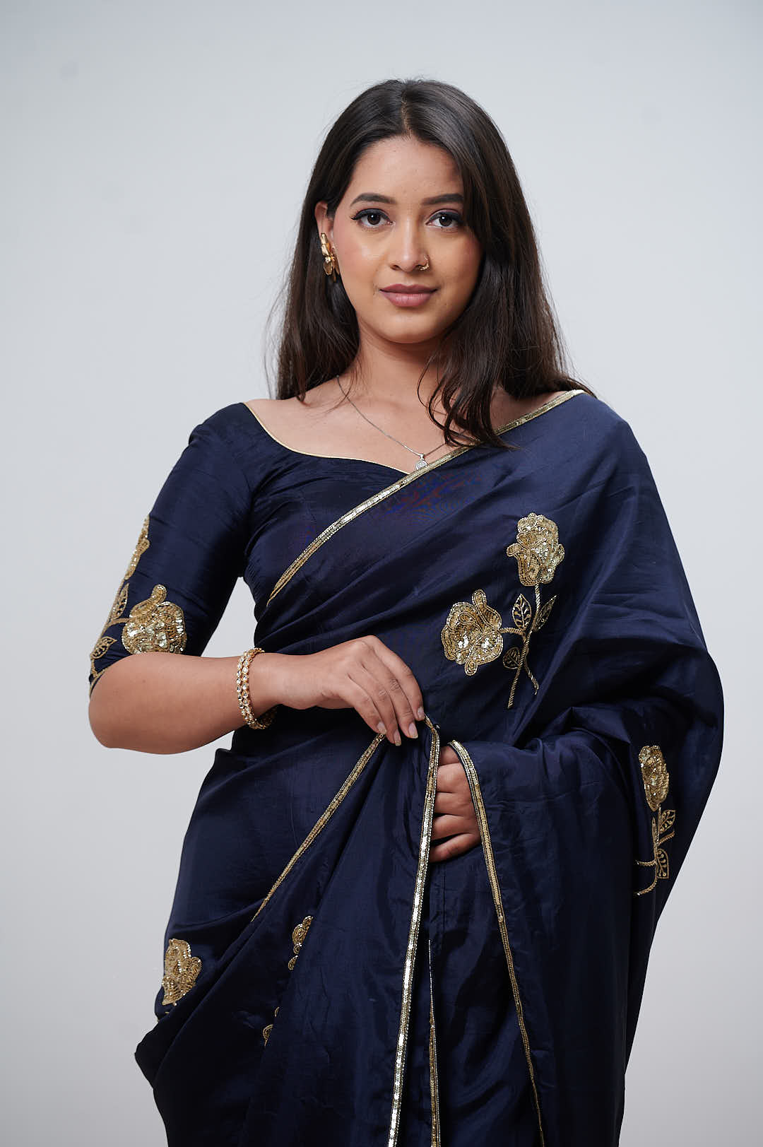 Blue Upadda Saree
