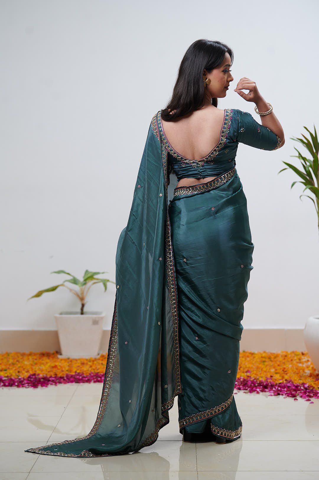 Green Silk Upadda Saree